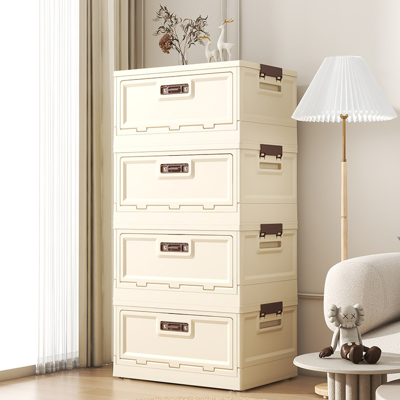 Large Plastic Foldableing Storage Box Student Book Storage Box Home Living Room Bedroom Toy Sundry Storage Cabinet