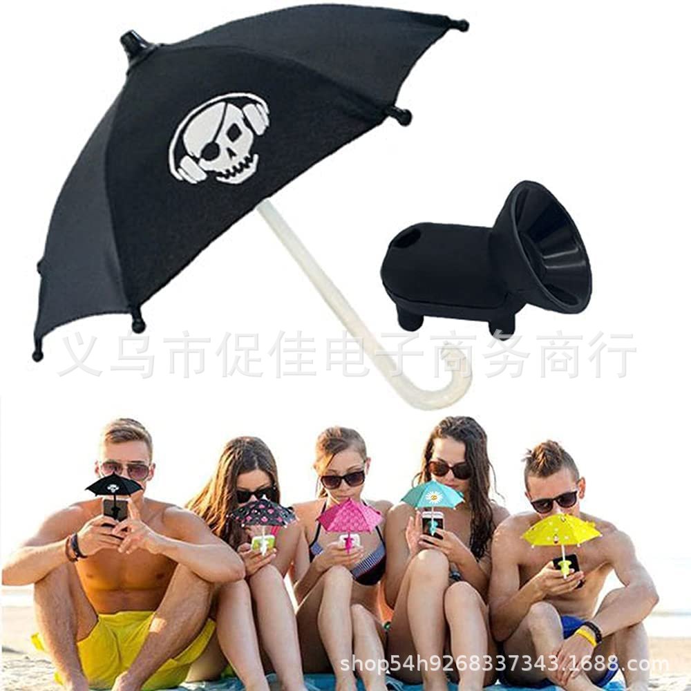 Phone Umbrella Suction Cup Stand 许仙迷你手机支架伞遮光遮阳