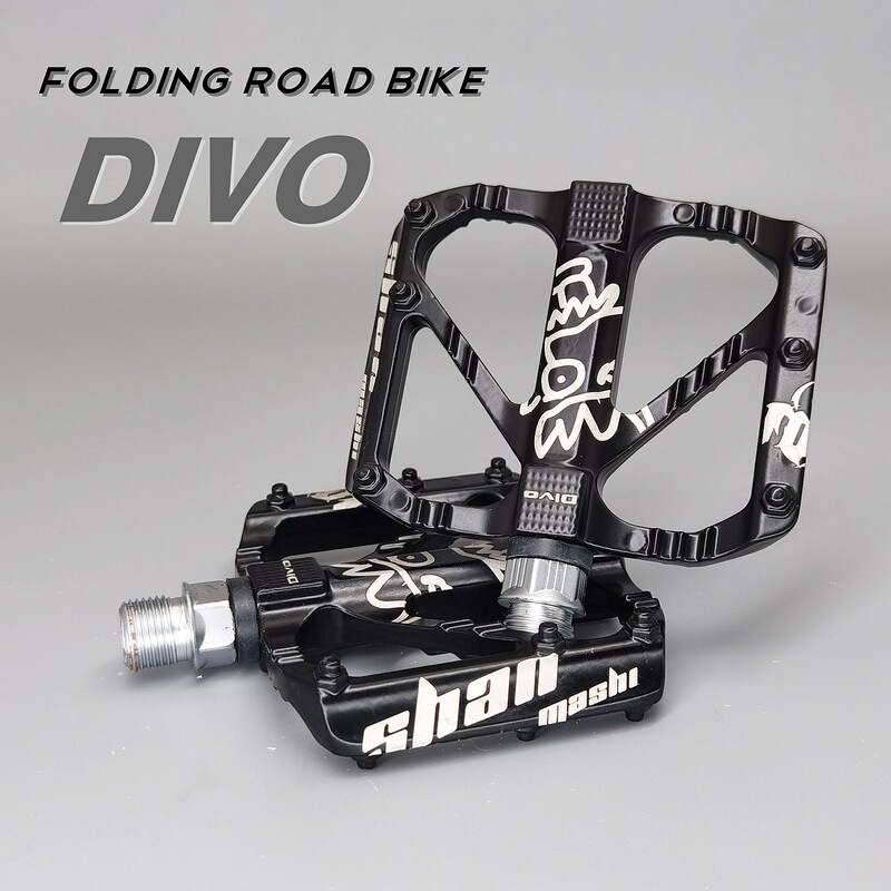 Shanmashi Divo Aluminum Alloy Light Road Bike Aluminum Alloy Pedal Foldableing Bicycle Does Not Hurt Shoes and Anti-Slip Pedals Shanmashi Divo Aluminum Alloy Light Road Bike Aluminum Alloy Pedal Foldableing Bicycle Does Not Hurt Shoes and Anti-Slip Pedals