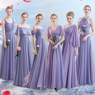 Cross-Border Bridesmaid Dress 2025 New Summer Aliexpress Sister Group Dress Daily Wearable High-End Small Dress