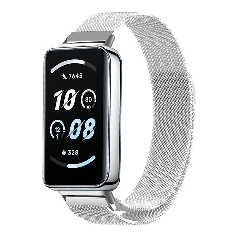 Honor Band 10用ストラップ、ミラネーゼ磁気式リストバンド9NFC、ステンレス製メタルブレスレット、磁気式クイックリリース|undefined