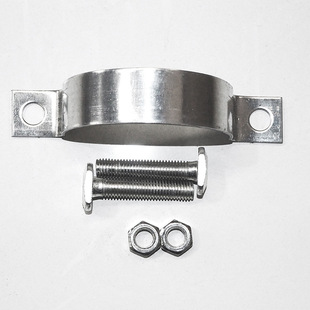 Special galvanized hoop pipe clamp for traffic signs Single-sided double-sided clamp U-shaped buckle sign installation accessories