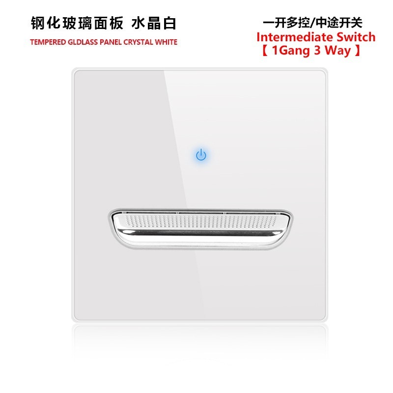 外国貿易トグルリセットスイッチソケット強化ガラスパネルLEDライトEUドイツプラグアメリカ標準フランスプラグロシア英国プラグ|undefined