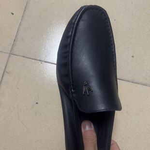 2025 spring new leather bean shoes light soft and comfortable breathable flat men's leather shoes manufacturers wholesale small white shoes