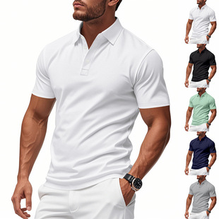 Cross-border European and American temuTK Southeast Asian men and women's same advertising shirt golf casual breathable quick dry POLO short sleeves