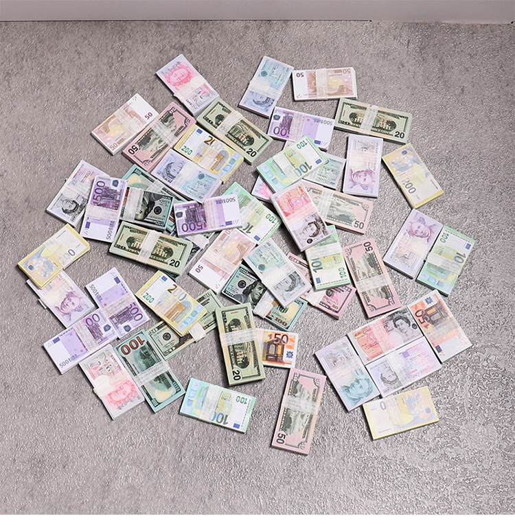 Conjunto de notas em miniatura brinquedo para festas_voghion.com