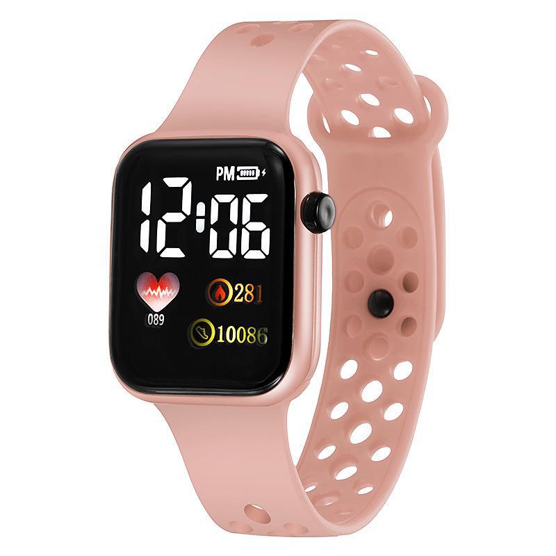 2022 nuevo reloj electrónico LED C001 Arco Iris cuadrado Apple impermeable digital moda deportes estudiante electrónica