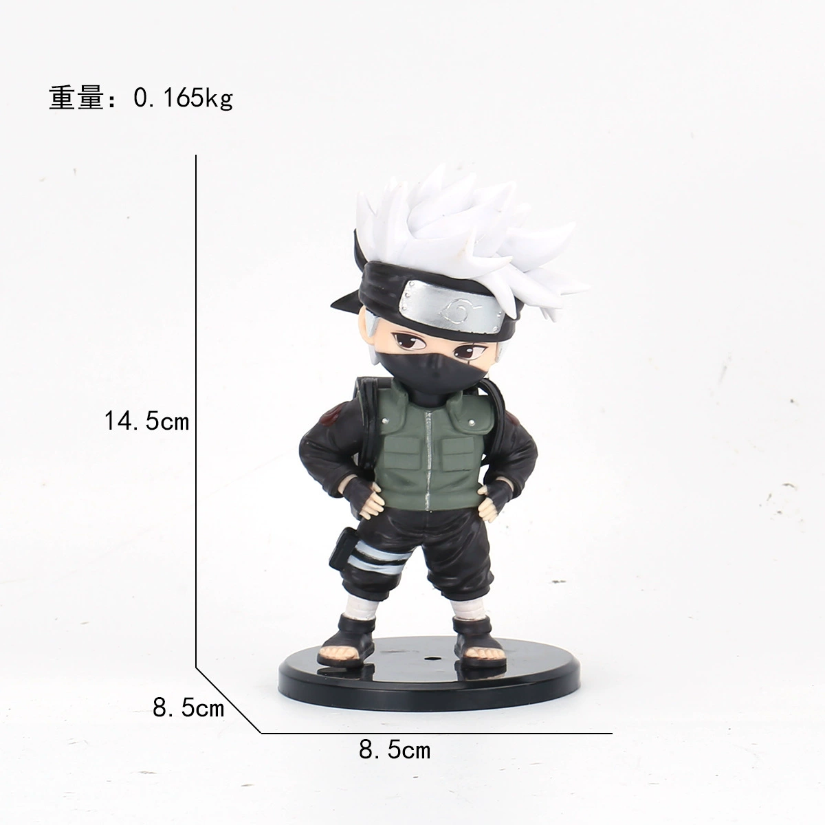 PVC Figure Set (Naruto) — Kakashi, Naruto, Sakura Desktop Ornaments, Multi‑pose Kit