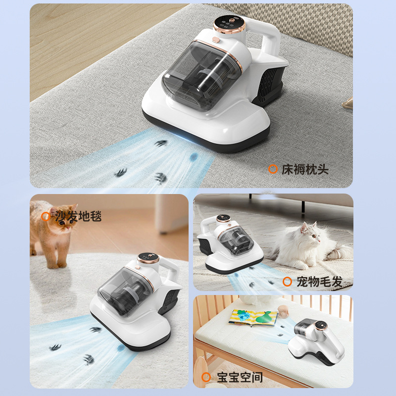 家用双拍打除螨仪双杯双过滤紫外线杀菌床上除螨仪吸尘器