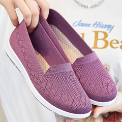 Shoes for women, spring and summer foreign trade women's shoes, old Beijing cloth shoes, casual breathable flat shoes, soft-soled mother's shoes