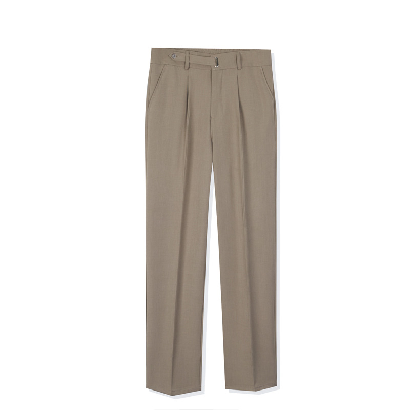 Pantalones de hombre sueltos pantalones rectos de piernas largas pantalones casuales primavera y verano de negocios pantalones casuales para hombres image 5