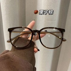 超軽量大枠すっぴん近視眼鏡フレーム女性モデル無度数高清防ブルーライト平光鏡卸売り露店