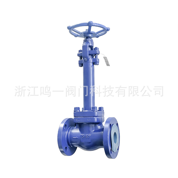 锻钢不锈钢低温截止阀F304F316L超低温加长杆禁油脱脂法兰截止阀