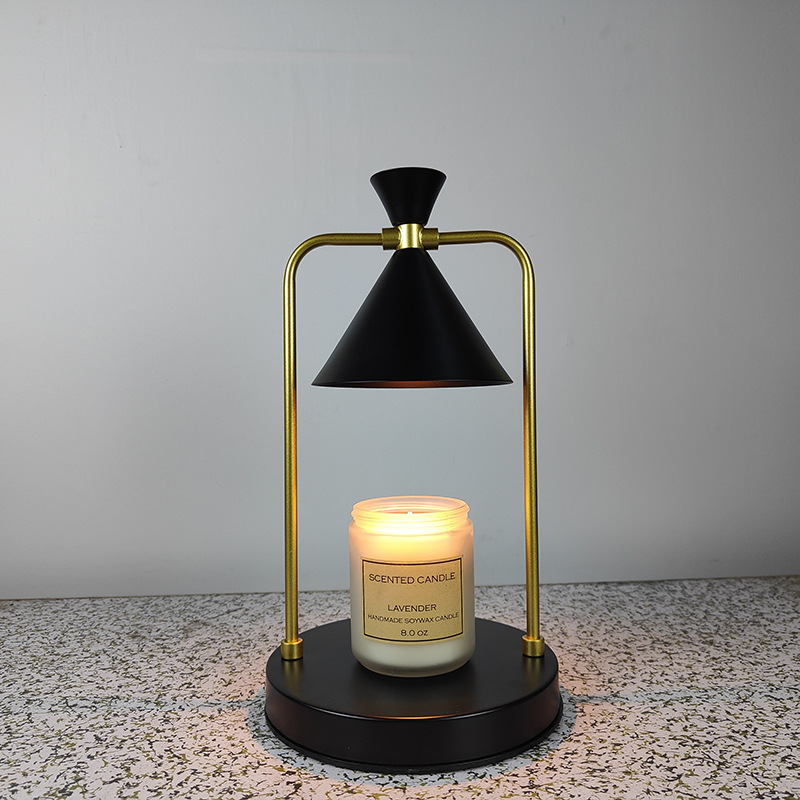 Lámpara de fusión de cera de aromaterapia retro americana transfronteriza creativa noche temporización atenuación vela libre de humo lámpara de mesa de atmósfera de expansión de fragancia