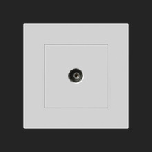 外贸有线电视+六类网线电脑插座86型暗装千兆网络网口带TV面板