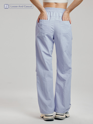 Women's Autumn Long Pants for Workwear, Outdoor Hiking and Mountaineering, Straight Leg American Style Sport Pants with Multiple Pockets, Softshell Rain Pants