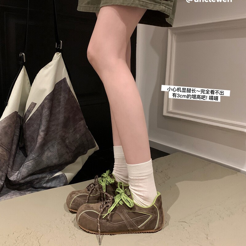色彩美学～德训鞋女2025秋季新款轻便休闲运动鞋阿甘鞋女款ins潮|undefined