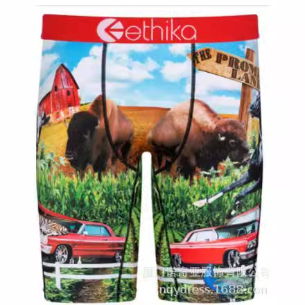 [N37-60  跨境欧美 服装 批发 时尚休闲印花内裤 多色 男]