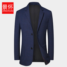 25年秋季中年男士外套便西装休闲西服爸爸便服中老年男单西服上衣