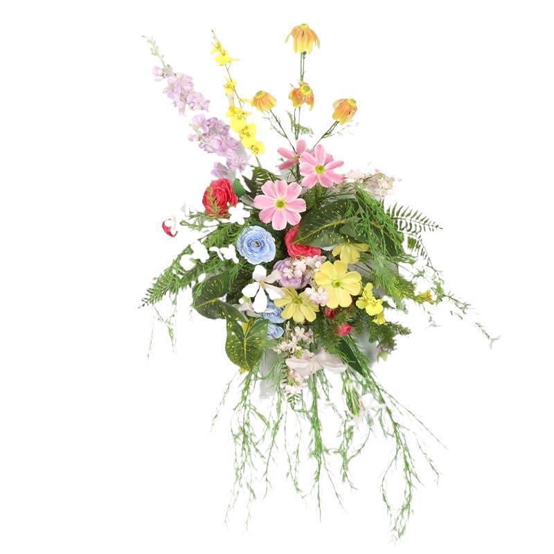 莫奈花园仿真花假花地排花场景布置婚庆花艺装饰婚礼造景挂花森系|undefined