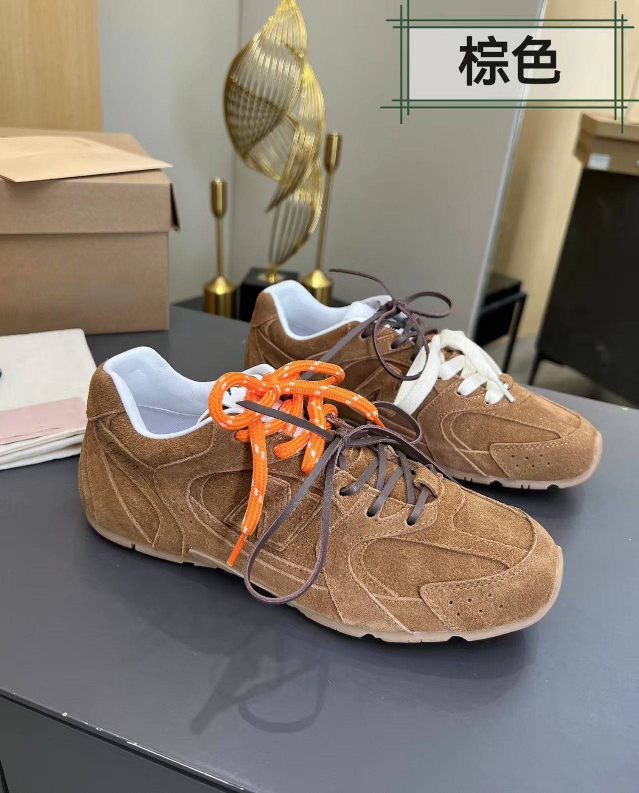 Zapatillas deportivas Agande de suela blanda y punta redonda, estilo casual y sencillo, con cordones bicolor de la marca Miaojia 530, estilo versátil para parejas.