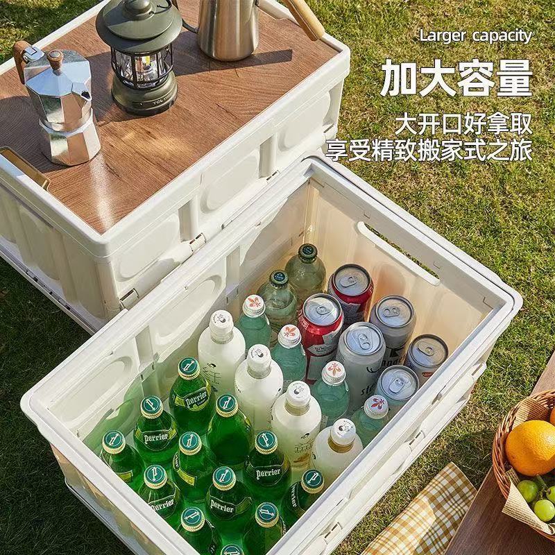 Venta directa de fábrica para acampar al aire libre caja de almacenamiento plegable caja de almacenamiento del maletero del automóvil para el hogar caja de almacenamiento conveniente