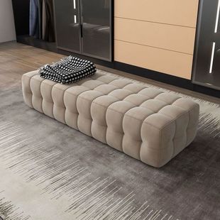 Customized Rectangular Sofa Stool, Bed End Stool, Master Bedroom Bed Bench, Long Sofa Stool, Long Shoe-Changing Stool, Sofa Footstool, Cross-Border