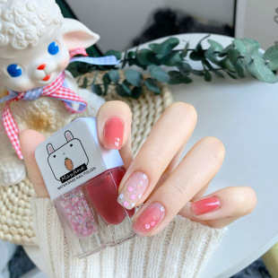 Nail Polish Gemini Water-Based Glossy No-Bake Long-Lasting Tear-Off Twin Manicure Nail Polish D49 Ukiyosu Hua