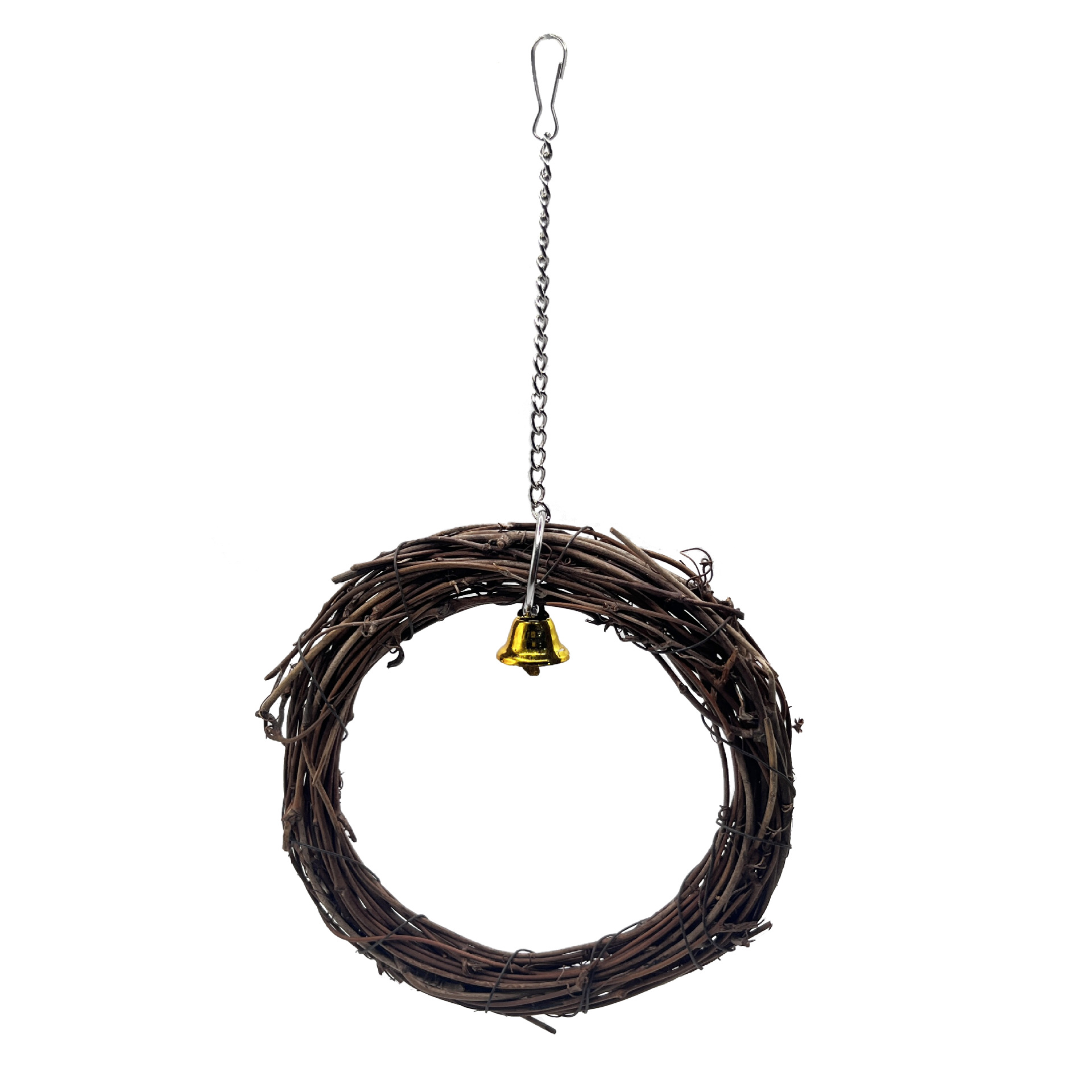 Juguetes de aves transfronterizos, loros, anillos de ratán tejidos a mano, columpios, decoración de patio, anillos de ratán, pájaros que muerden, juguetes para habitar