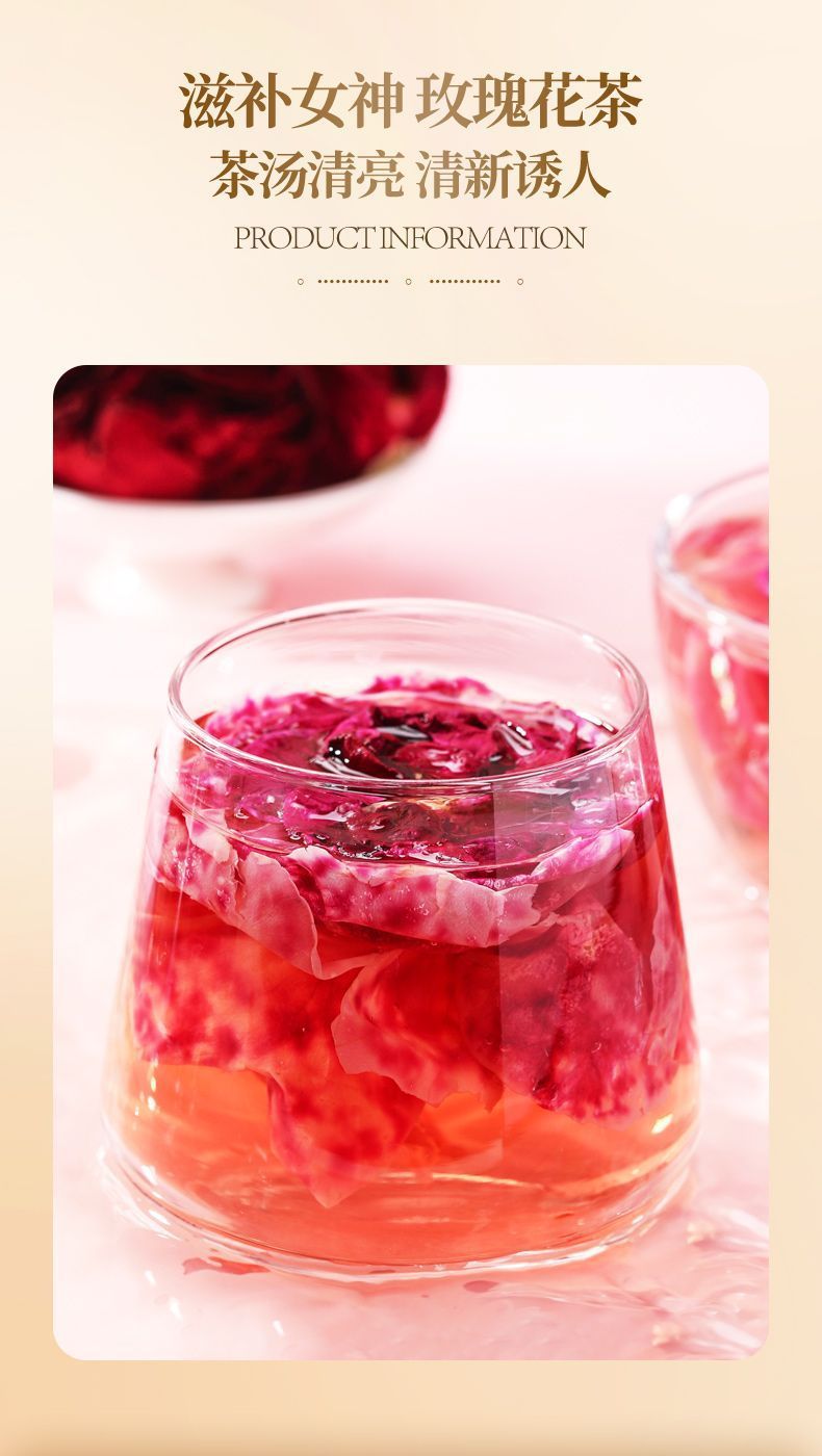 Mo Hong Rose Bud Tea 40g Dried Rose Petals for Brewing Herbal Flower Tea Gift quality and texture