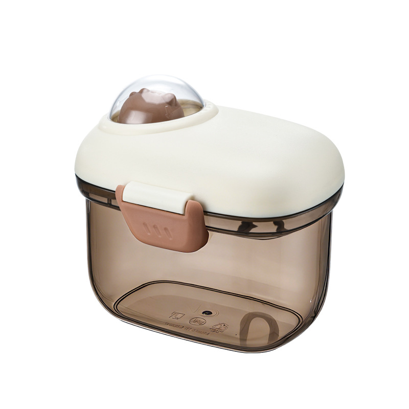Tanque de sellado, lata de leche en polvo, caja de almacenamiento de café, bocadillos, cocina de plástico, harina doméstica, lata de almacenamiento de alimentos portátil