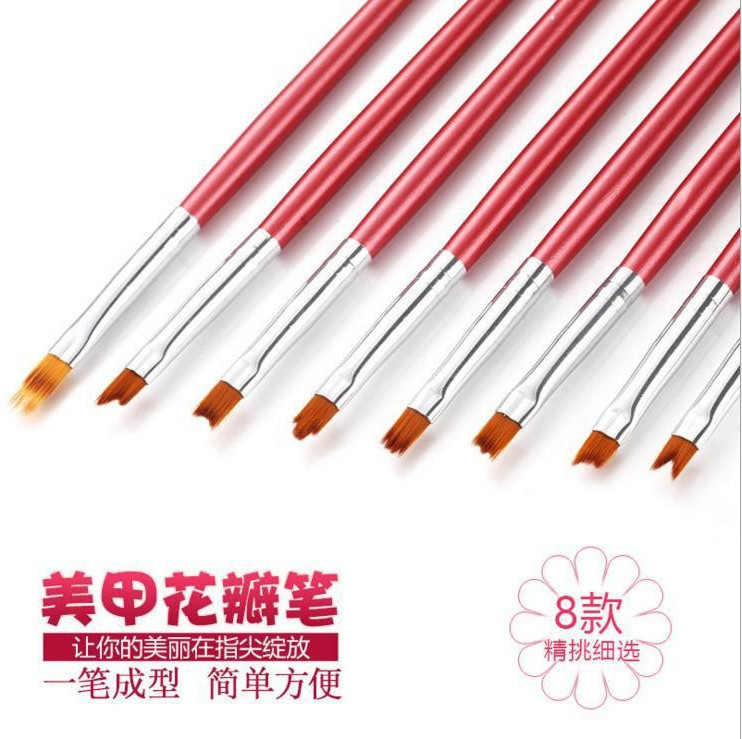 Nail painting brush one-piece molding professional photo petal pattern pen flower pen gradient pen irregular painting brush Nail painting brush one-piece molding professional photo petal pattern pen flower pen gradient pen irregular painting brush