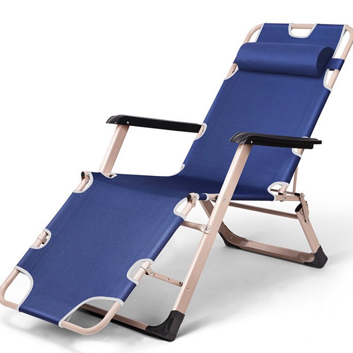 [Daxuan Outdoor] Silla plegable de dos lados de lujo, cómoda con almohadilla de algodón, sillón reclinable de doble propósito para el almuerzo