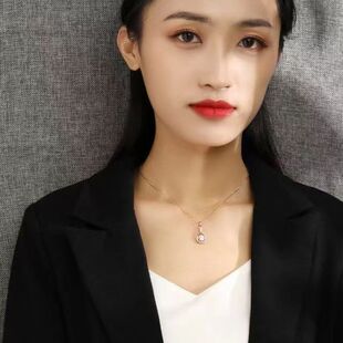 Fantasy planet necklace female ins niche pendant light luxury clavicle chain simple temperament Internet celebrity birthday gift design