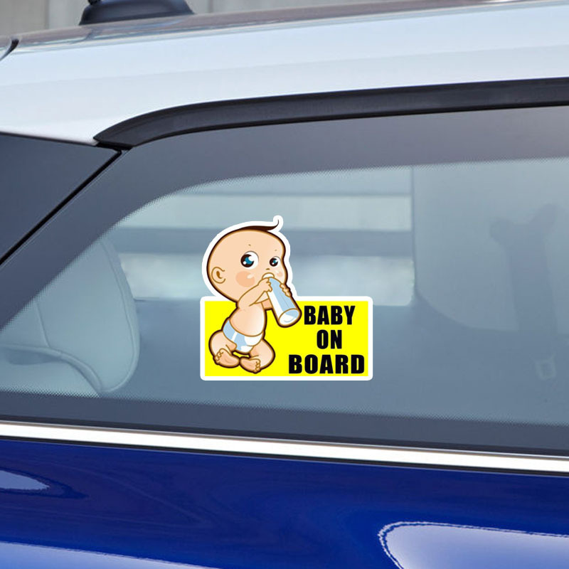 クロスボーダーボディベビー飲料ミルクステッカーカラフルなBABY ON BOARDカーステッカー反射警告英語スローガン|undefined