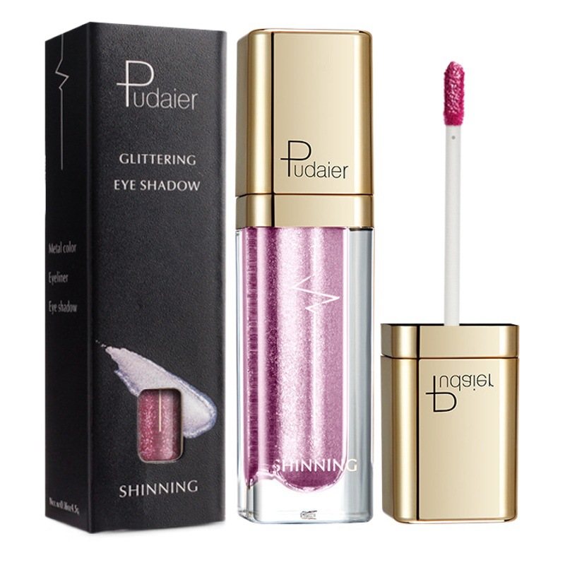 Pudaier18 color shining eye shadow liquid diamond pearlescent eye shadow in stock factory wholesale cross-border hot cosmetics