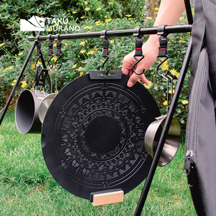 Tuocun Grill Plate Outdoor Barbecue Plate Cartridge Oven Camping Home Fried Grilled Ruyi Pure Aluminum Die-Cast Barbecue Plate