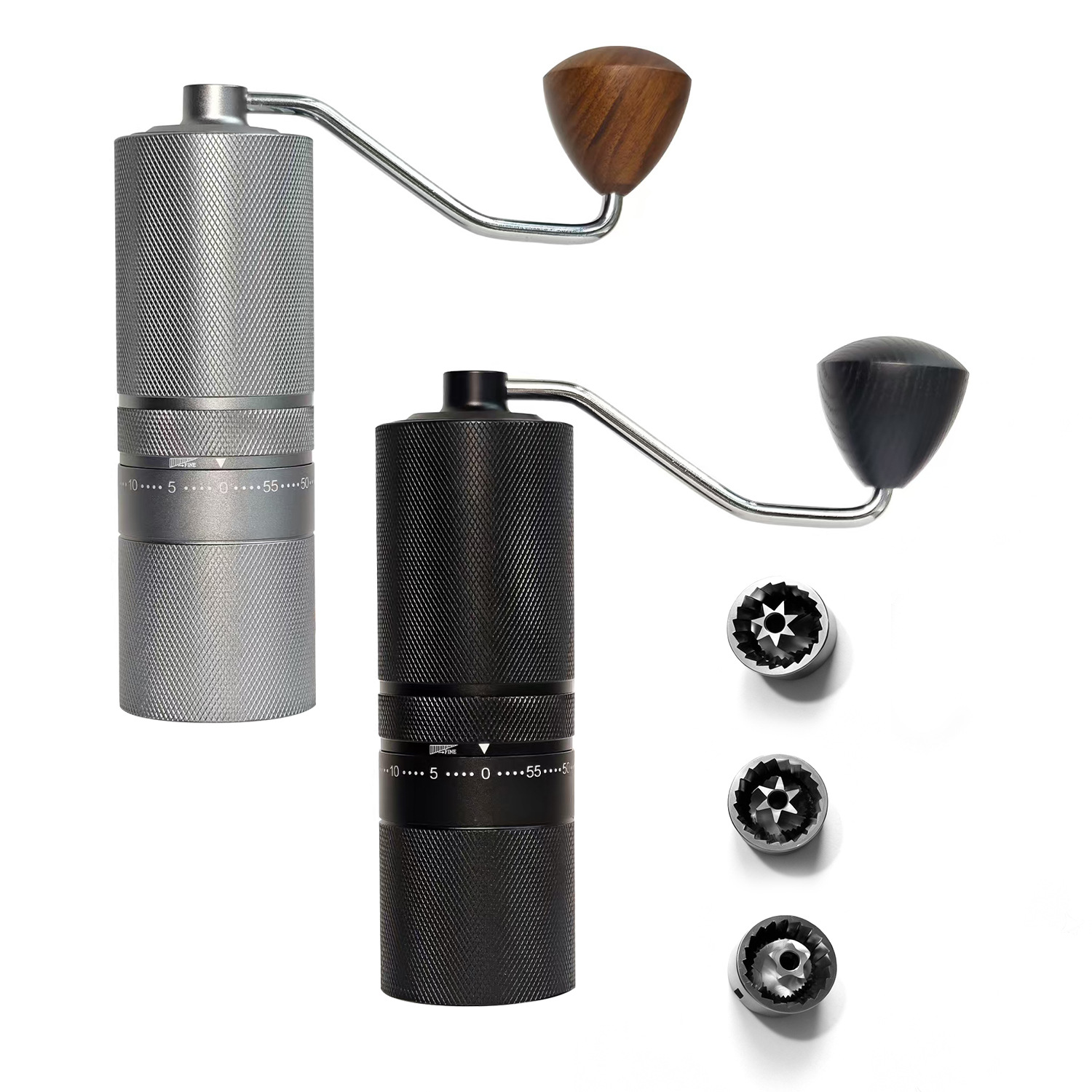 Hand Grinder for Coffee Beans, Manual Coffee Grinder, Stainless Steel Coffee Grinder, Hand-Cranked Coffee Grinder