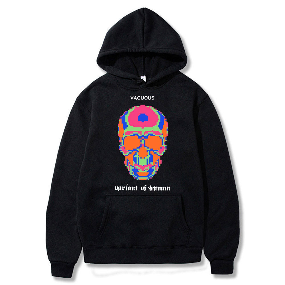 Skeleton Thermal Imaging Graphic Print Hoodie Men's Hip Hop
