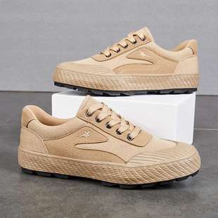 3522 Authentic Labor Protection Men's Shoes Original Low-Cut Summer Breathable Canvas Shoes Non-Slip Construction Site Workers Liberation Shoes