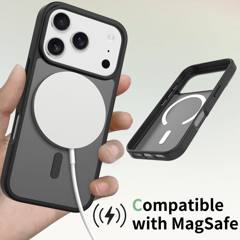 工厂适用iphone17手机壳磁吸磨砂肤感二合一e苹果16promax保护套|undefined