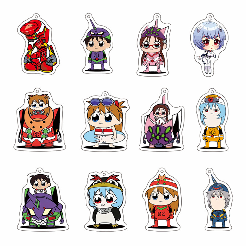 EVA New Century Evangelical Warrior Ashima Ashima Ayabo Ri Ikari Shinji Acrylic Keychain Pendant