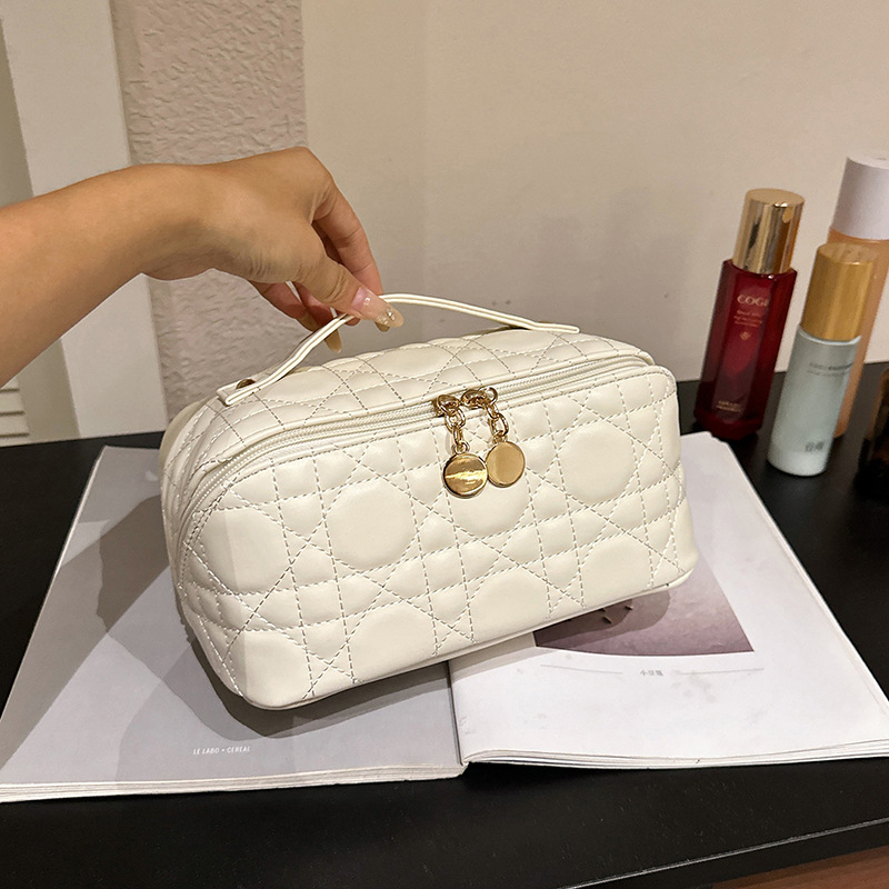 Fashionable and simple women's new portable travel makeup bag, large-capacity cosmetic storage bag