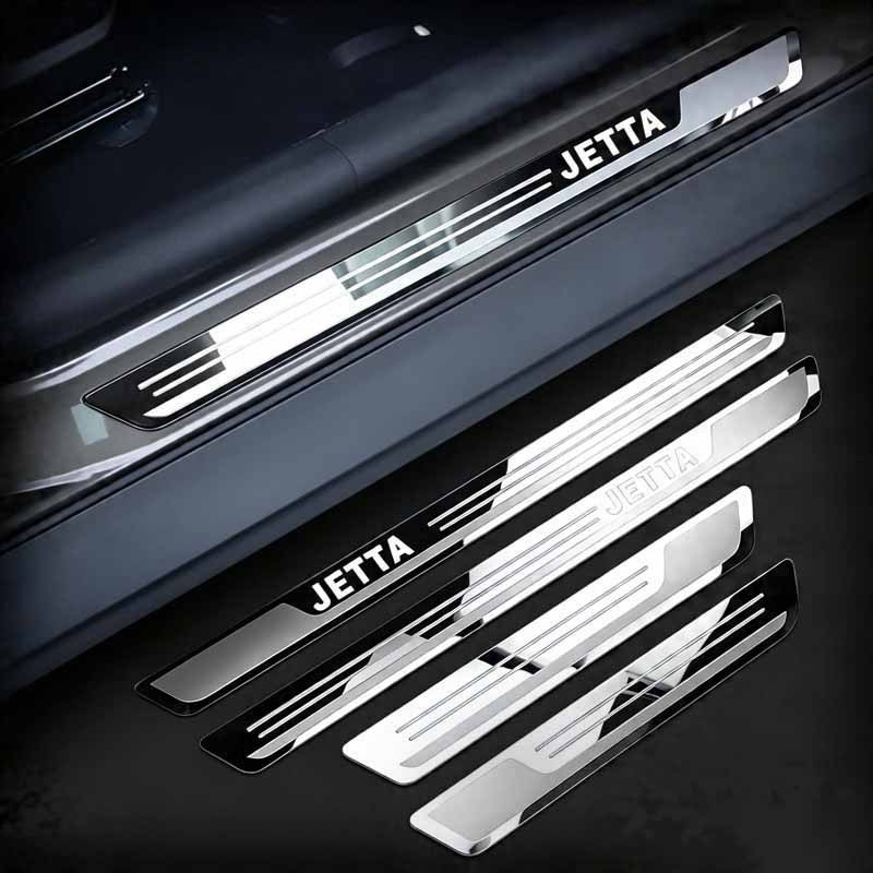 Suitable for 13-16 Jetta Special Modified Door Sill Strips, Welcome Pedals, Stainless Steel Trunk Guards