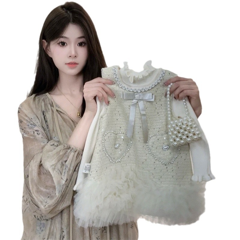 Vestido de Princesa para Niñas, Estilo Invierno 2025, Vestido para Primer Cumpleaños, Vestido con Forro Polar para Bebé, Elegante