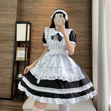 长袖管家英国女佣cosplay女仆装传统日系制服可爱连衣裙长裙伪娘