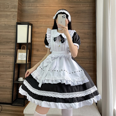 长袖管家英国女佣cosplay女仆装传统日系制服可爱连衣裙长裙伪娘|ms