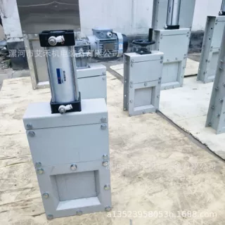 方形手动插板阀物料粉尘烟气电动圆口闸板阀厂家插板阀平板闸门