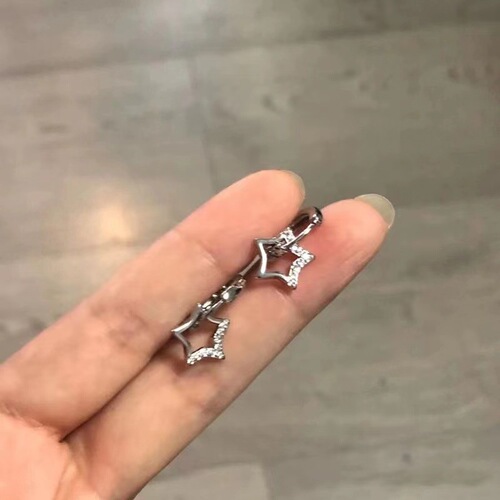 Star minority design sense ear hook five-pointed star earring minimalist exquisite earrings for women  new fashion earring for women