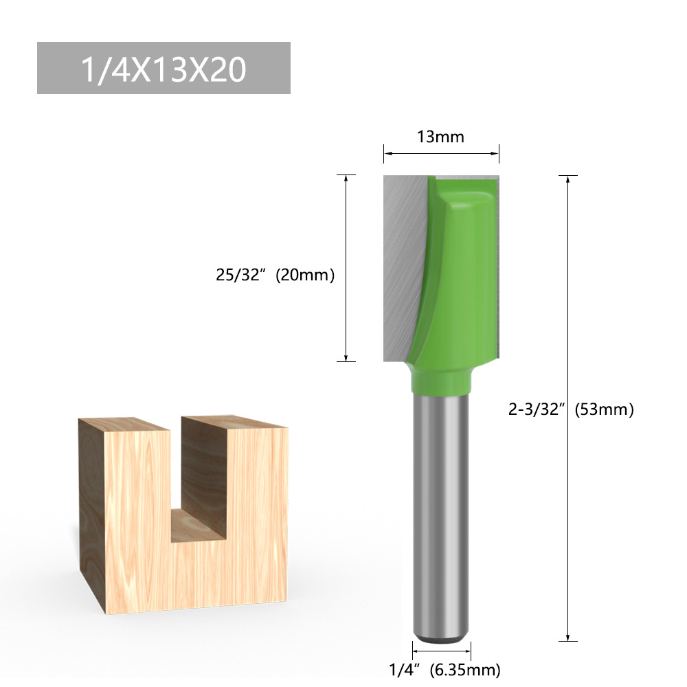 1/4 mango de limpieza inferior cuchillo fresco verde mesa de fresado inferior cuchillo de corte máquina de corte cabeza de corte de carpintería directa de fábrica cortador de fresado